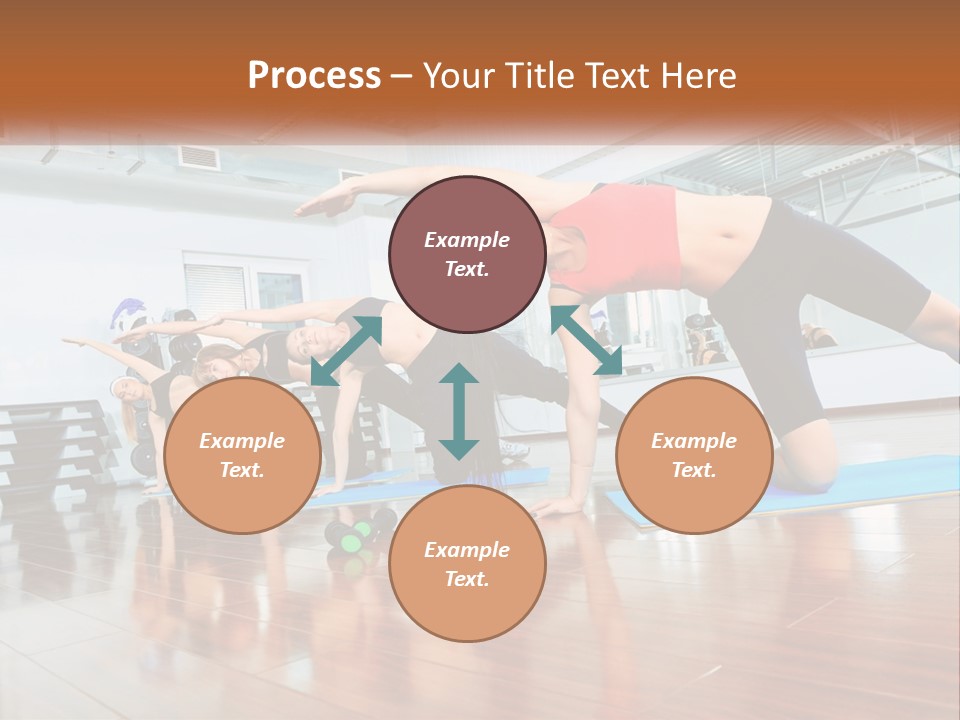 Aerobics Acrobatics Sportsman PowerPoint Template