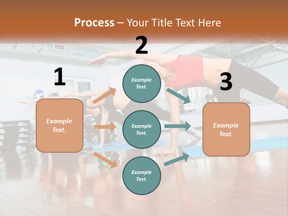 Aerobics Acrobatics Sportsman PowerPoint Template