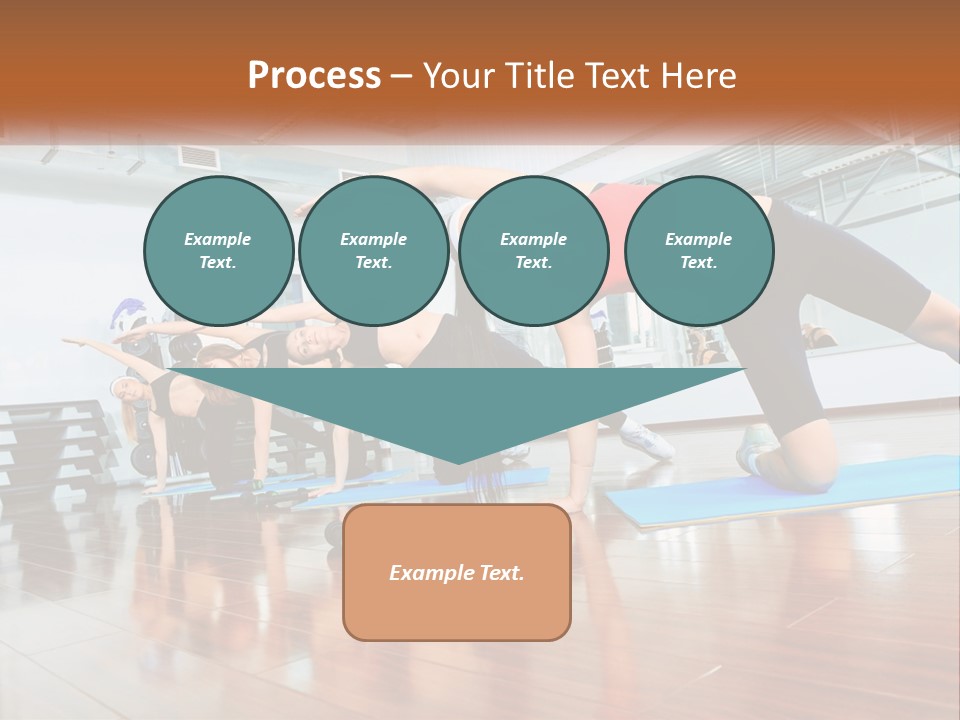Aerobics Acrobatics Sportsman PowerPoint Template