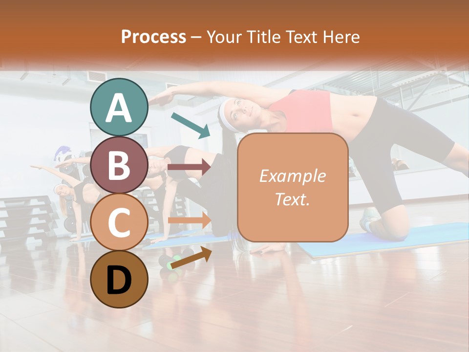 Aerobics Acrobatics Sportsman PowerPoint Template
