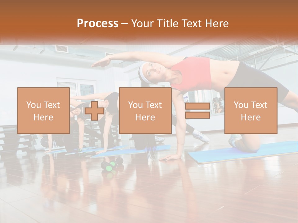 Aerobics Acrobatics Sportsman PowerPoint Template