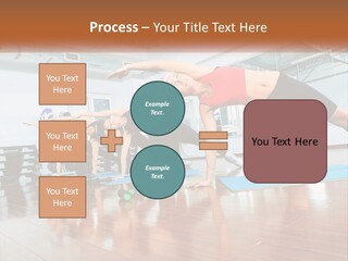 Aerobics Acrobatics Sportsman PowerPoint Template