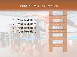 Aerobics Acrobatics Sportsman PowerPoint Template