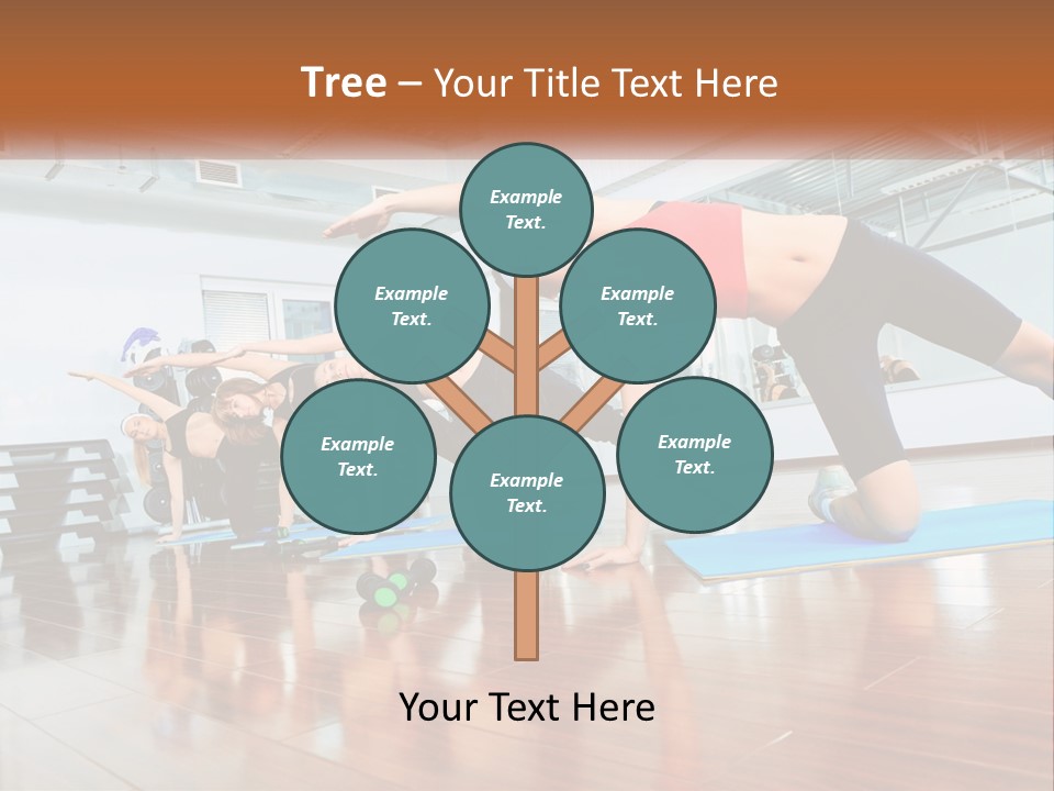 Aerobics Acrobatics Sportsman PowerPoint Template