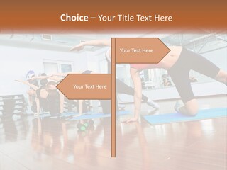 Aerobics Acrobatics Sportsman PowerPoint Template