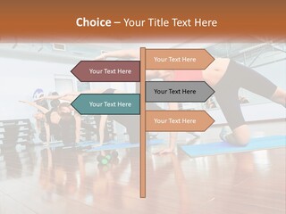 Aerobics Acrobatics Sportsman PowerPoint Template