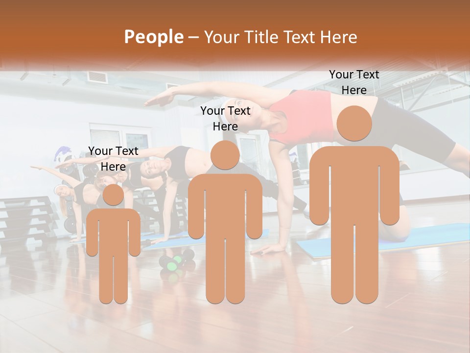 Aerobics Acrobatics Sportsman PowerPoint Template