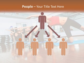 Aerobics Acrobatics Sportsman PowerPoint Template