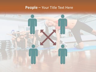 Aerobics Acrobatics Sportsman PowerPoint Template