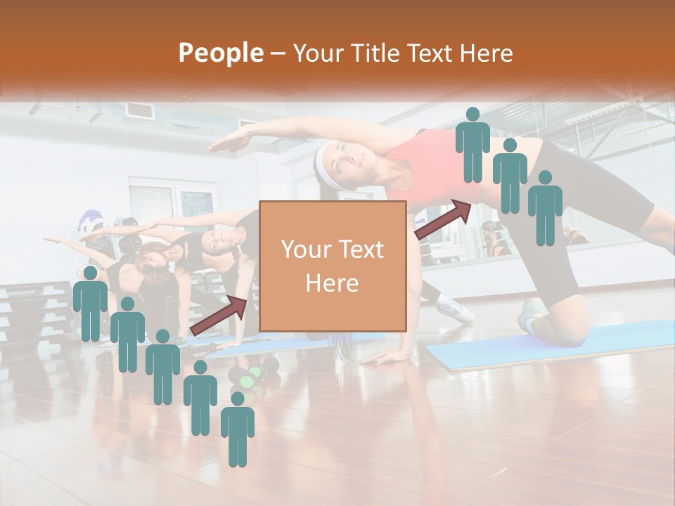 Aerobics Acrobatics Sportsman PowerPoint Template