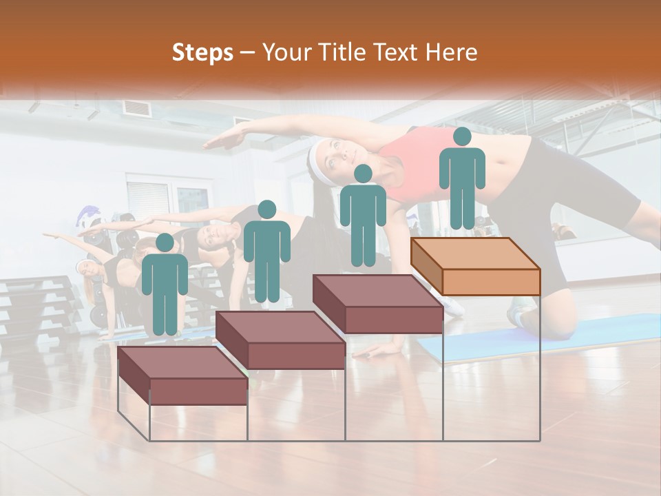 Aerobics Acrobatics Sportsman PowerPoint Template