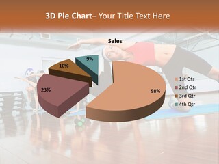 Aerobics Acrobatics Sportsman PowerPoint Template
