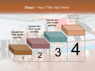 Aerobics Acrobatics Sportsman PowerPoint Template