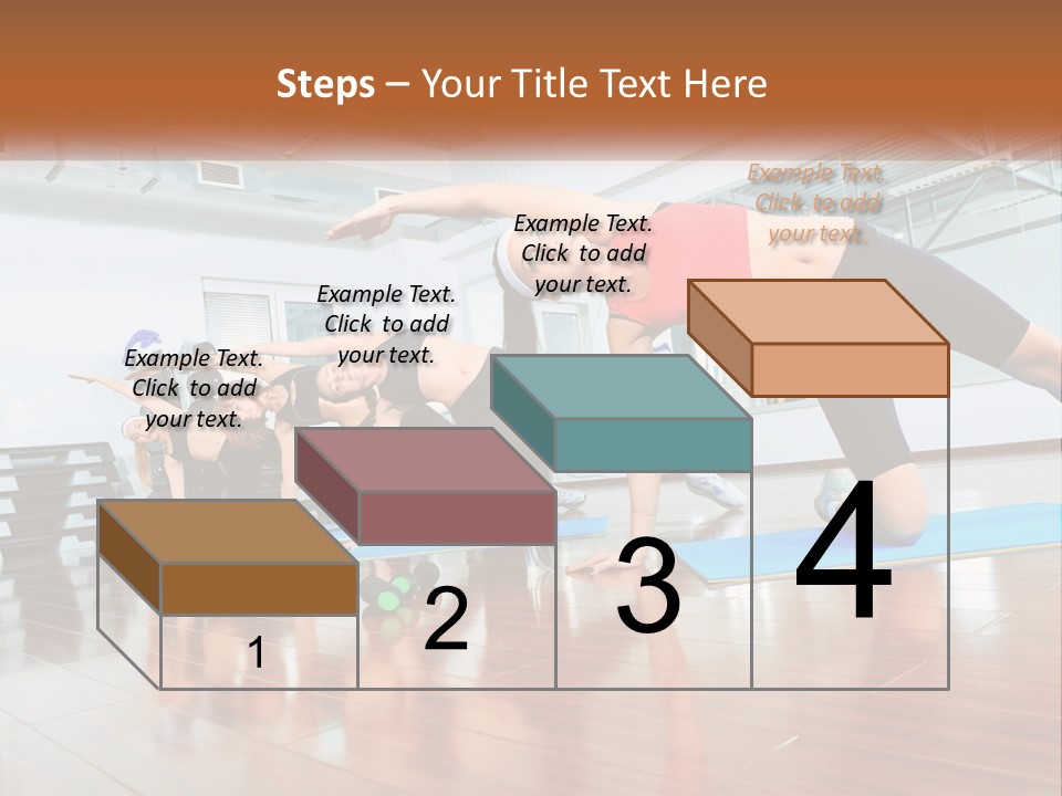 Aerobics Acrobatics Sportsman PowerPoint Template