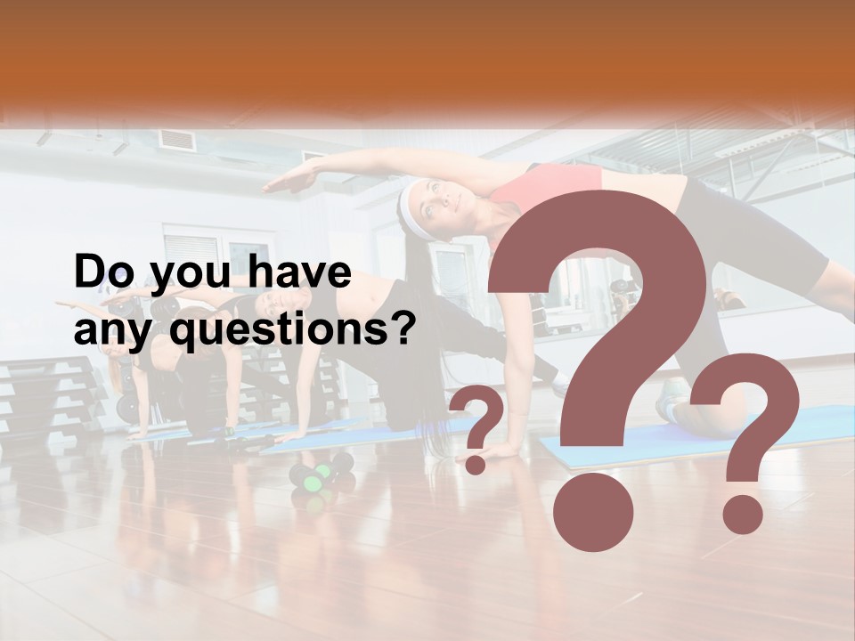 Aerobics Acrobatics Sportsman PowerPoint Template