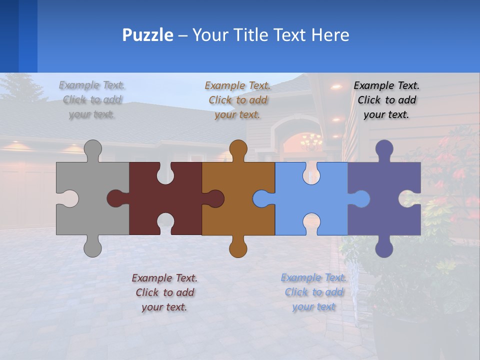 Driveway Home Estate PowerPoint Template