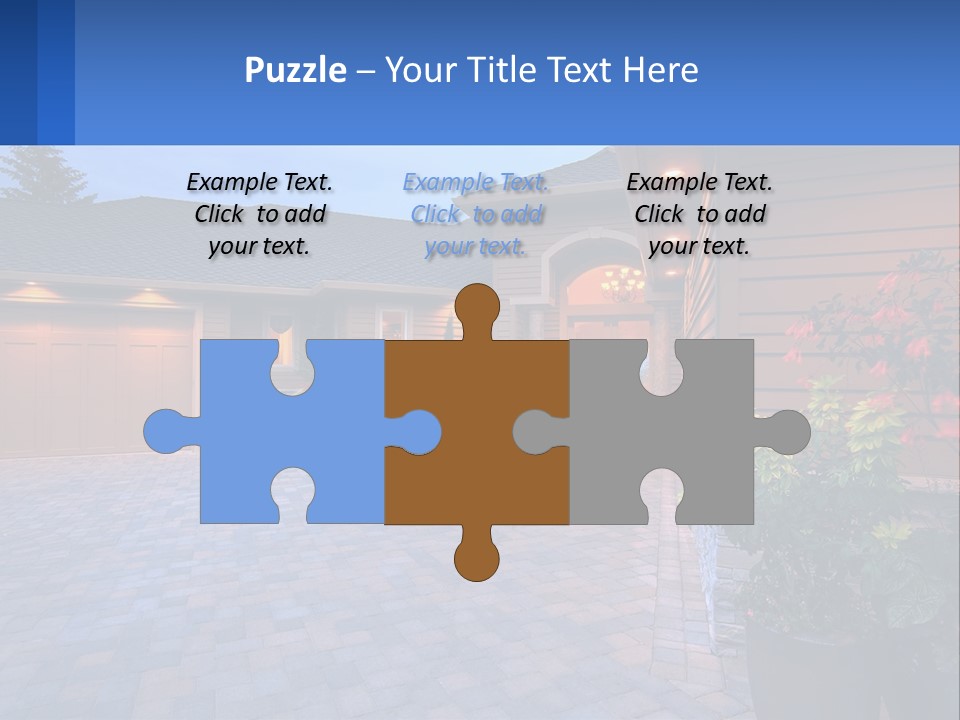 Driveway Home Estate PowerPoint Template