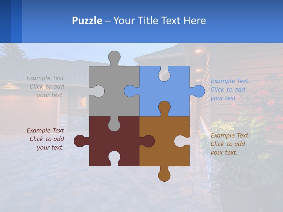 Driveway Home Estate PowerPoint Template