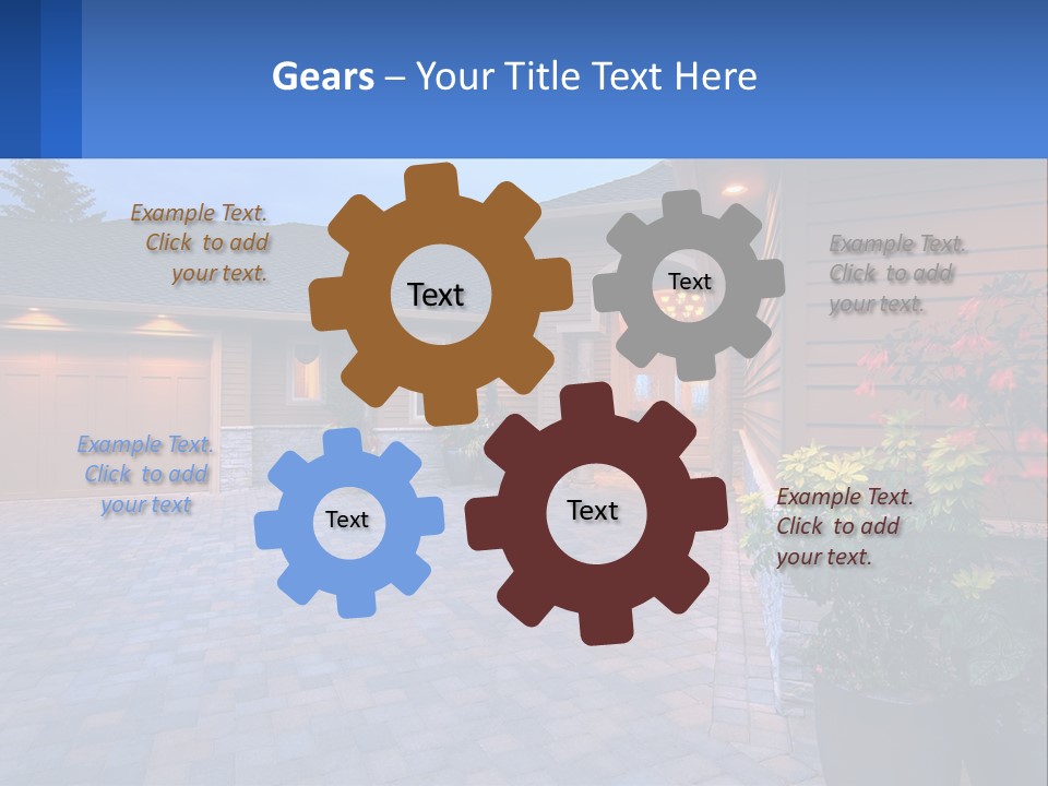 Driveway Home Estate PowerPoint Template