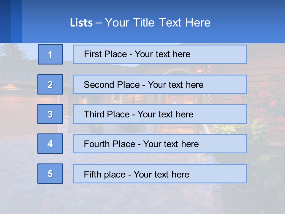 Driveway Home Estate PowerPoint Template