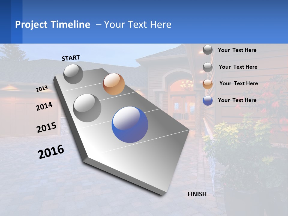 Driveway Home Estate PowerPoint Template