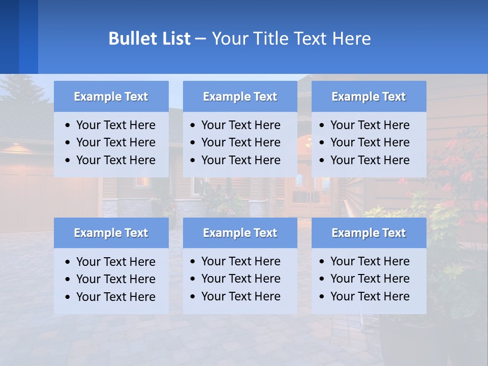 Driveway Home Estate PowerPoint Template