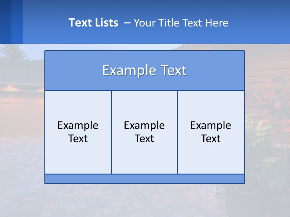 Driveway Home Estate PowerPoint Template