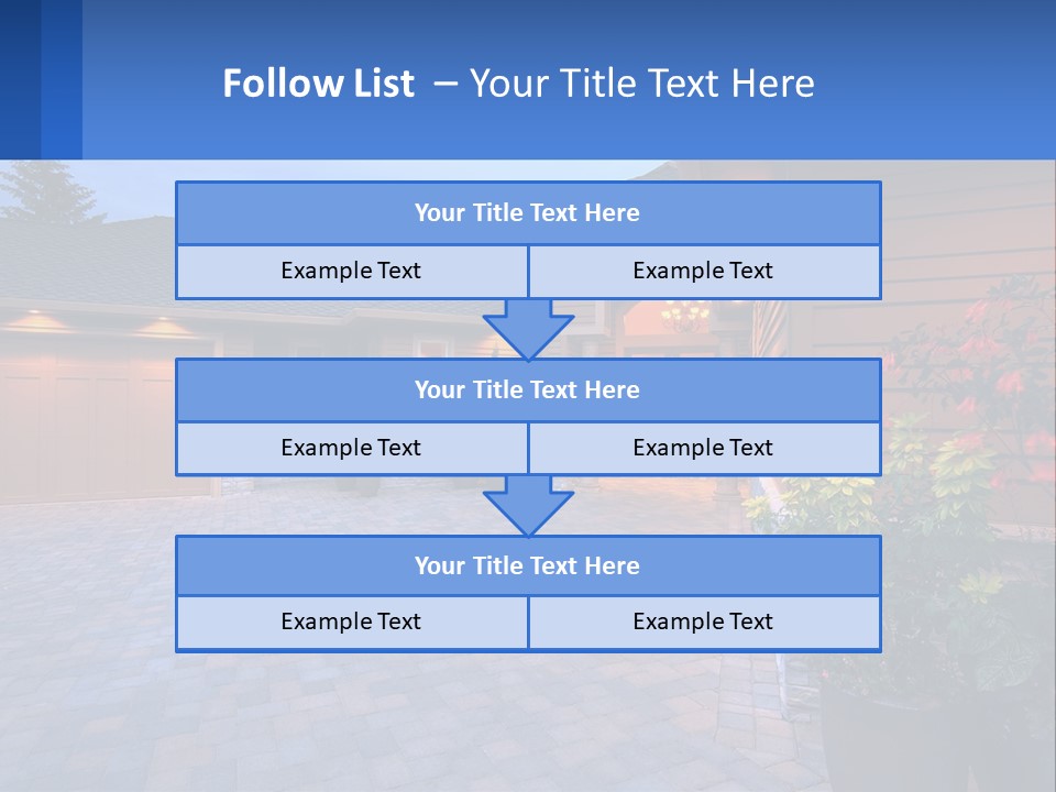 Driveway Home Estate PowerPoint Template