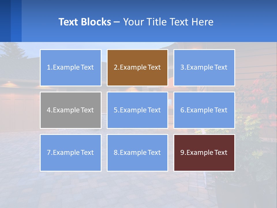 Driveway Home Estate PowerPoint Template
