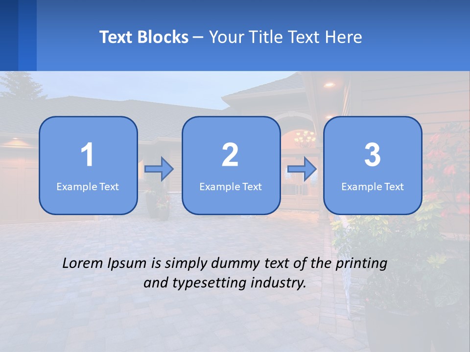 Driveway Home Estate PowerPoint Template