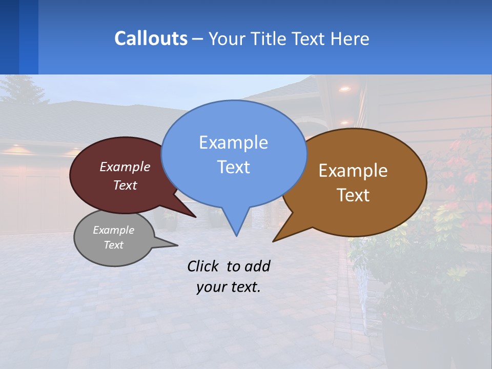 Driveway Home Estate PowerPoint Template