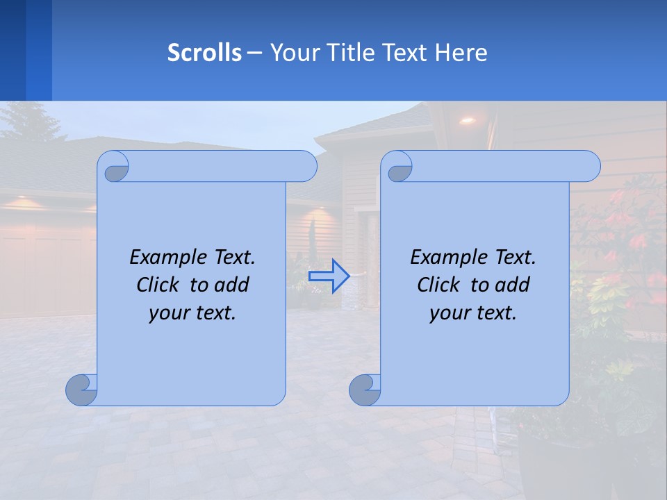Driveway Home Estate PowerPoint Template