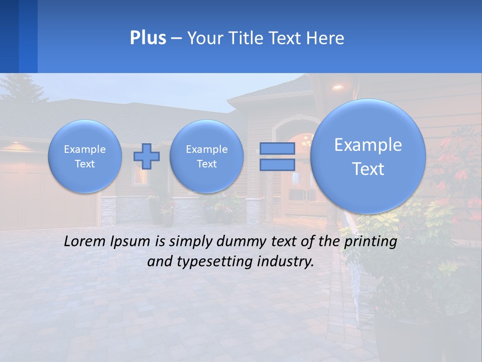 Driveway Home Estate PowerPoint Template