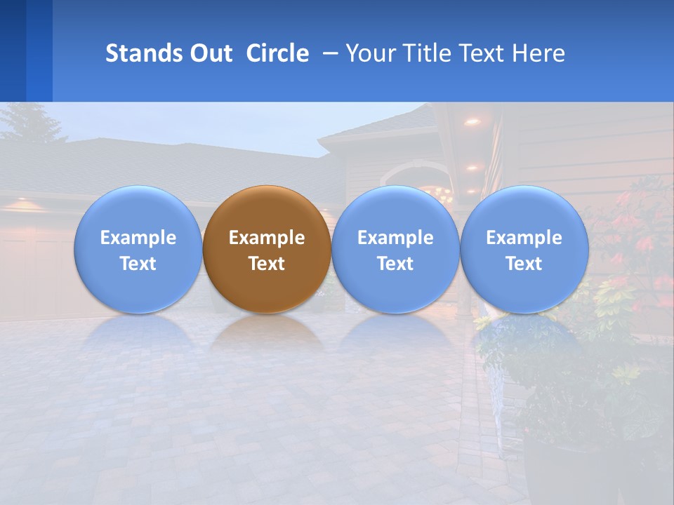 Driveway Home Estate PowerPoint Template