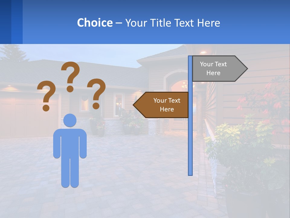 Driveway Home Estate PowerPoint Template