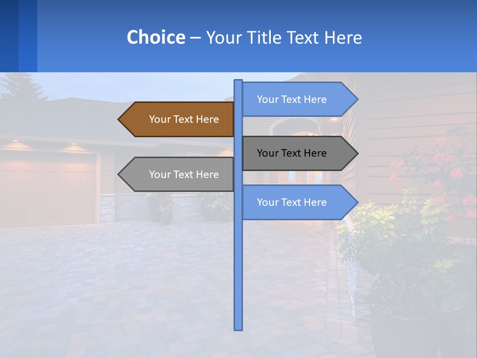 Driveway Home Estate PowerPoint Template