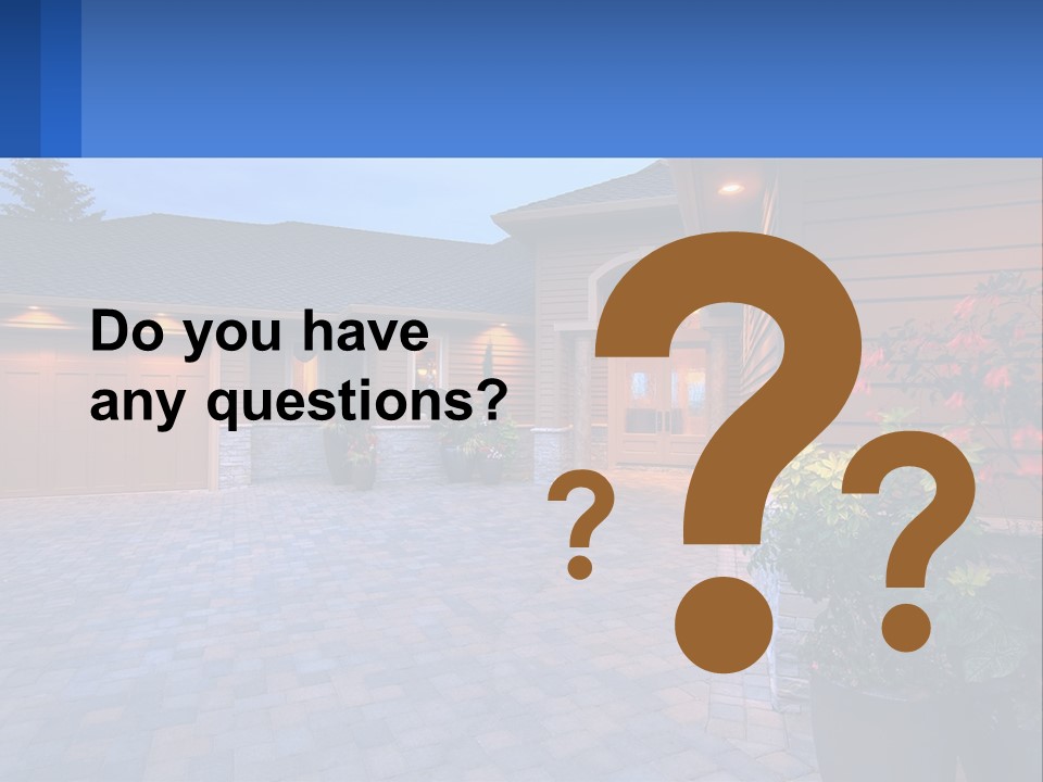 Driveway Home Estate PowerPoint Template