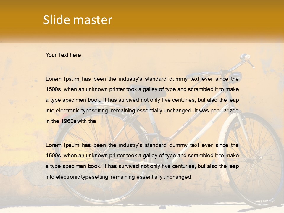 Obsolete Wall Scene PowerPoint Template