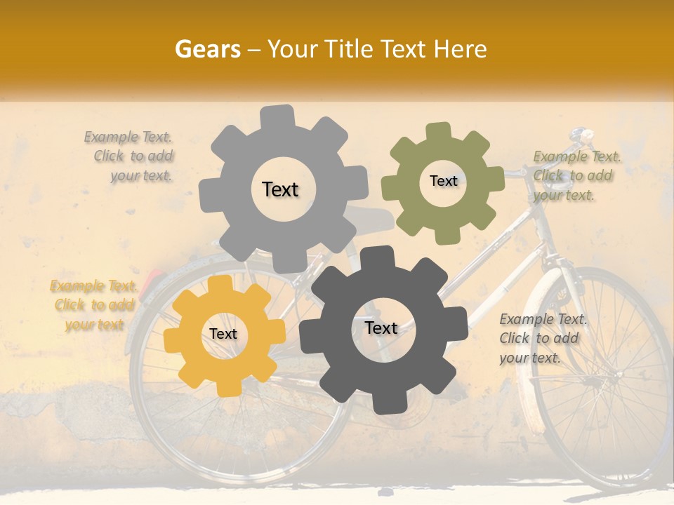 Obsolete Wall Scene PowerPoint Template