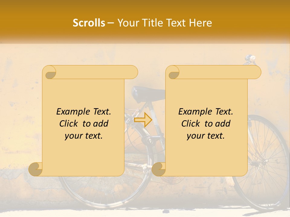 Obsolete Wall Scene PowerPoint Template