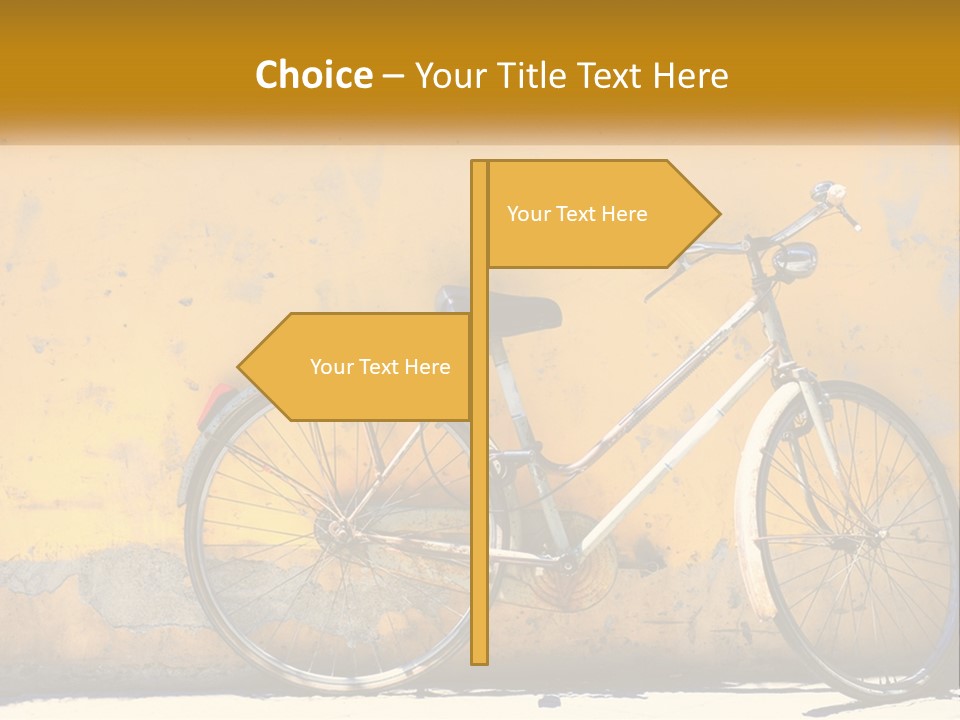 Obsolete Wall Scene PowerPoint Template