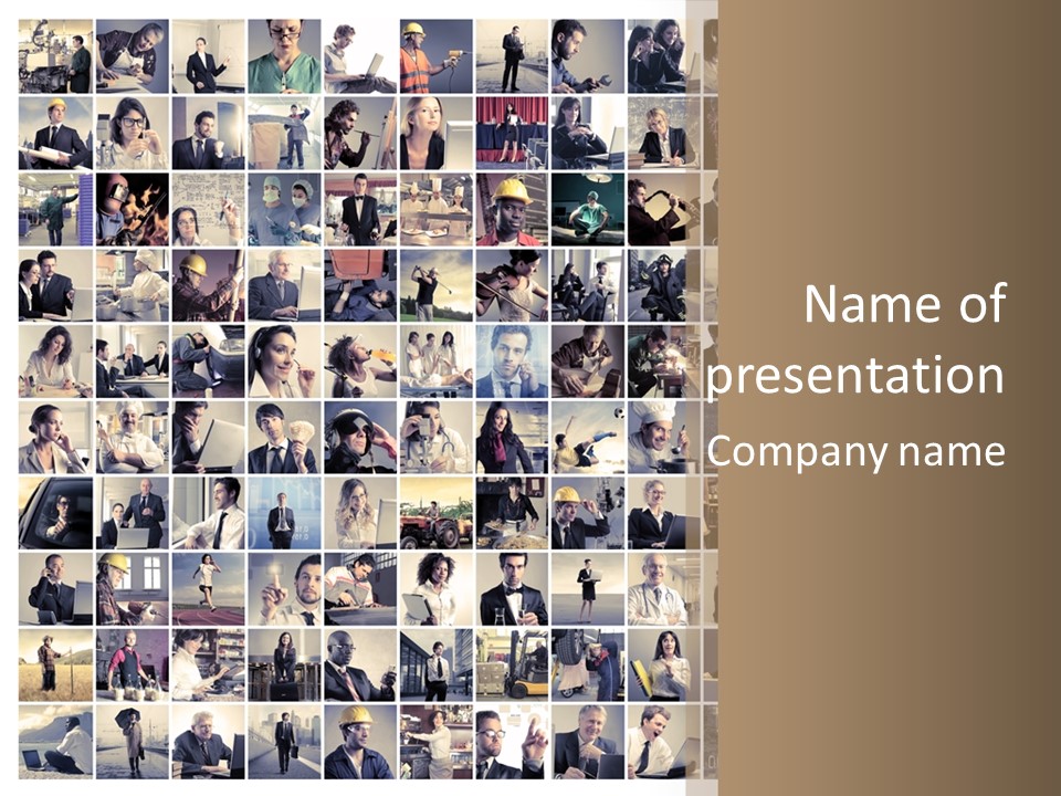 Teen Industrial Black PowerPoint Template