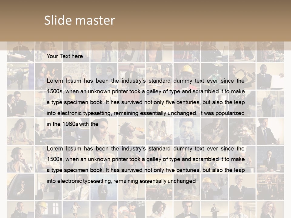 Teen Industrial Black PowerPoint Template