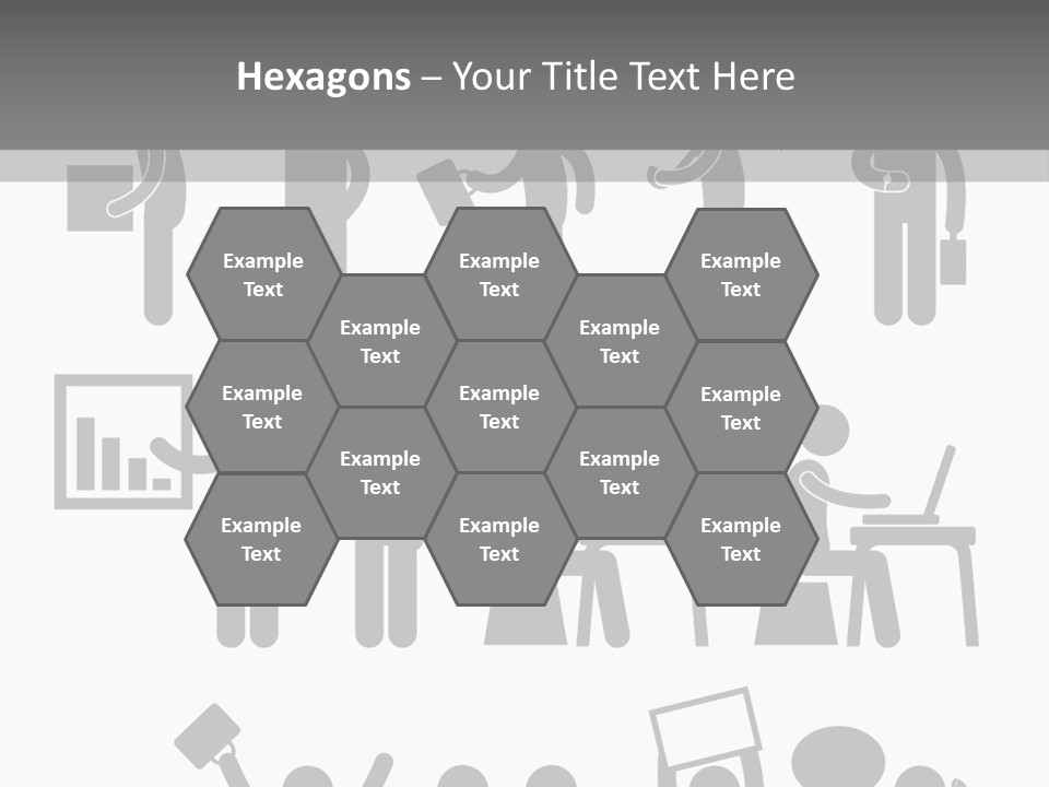 Employee Pointing Sitting PowerPoint Template