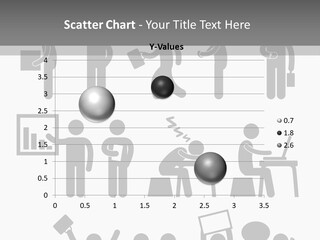 Employee Pointing Sitting PowerPoint Template