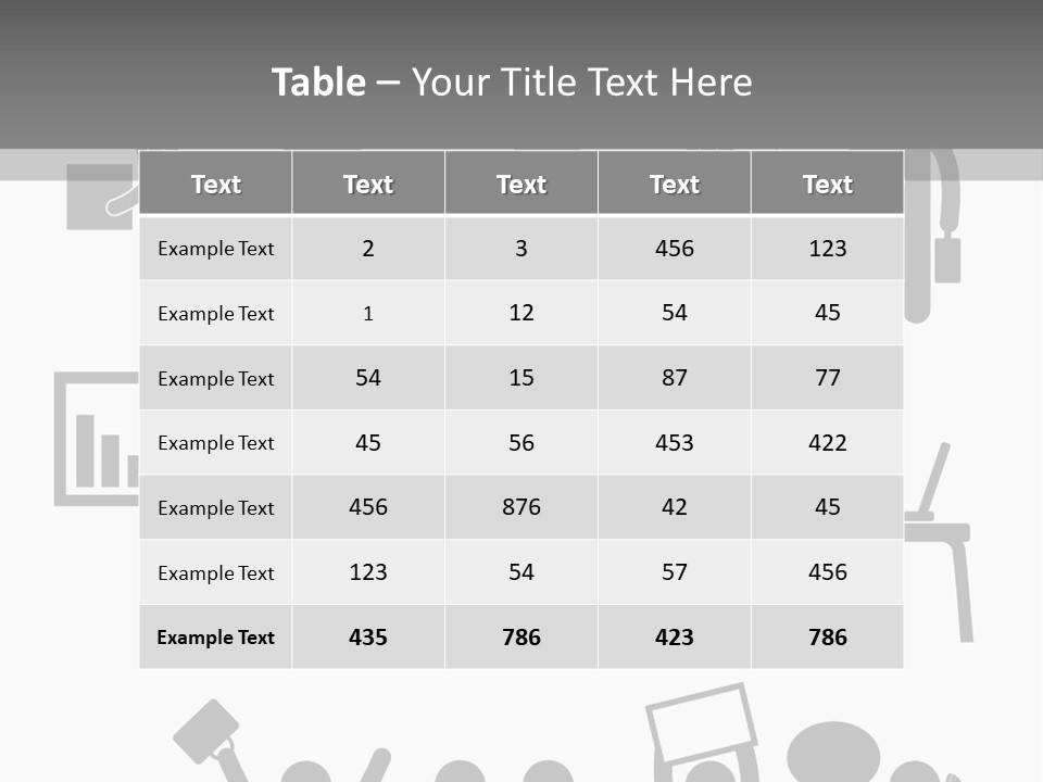 Employee Pointing Sitting PowerPoint Template