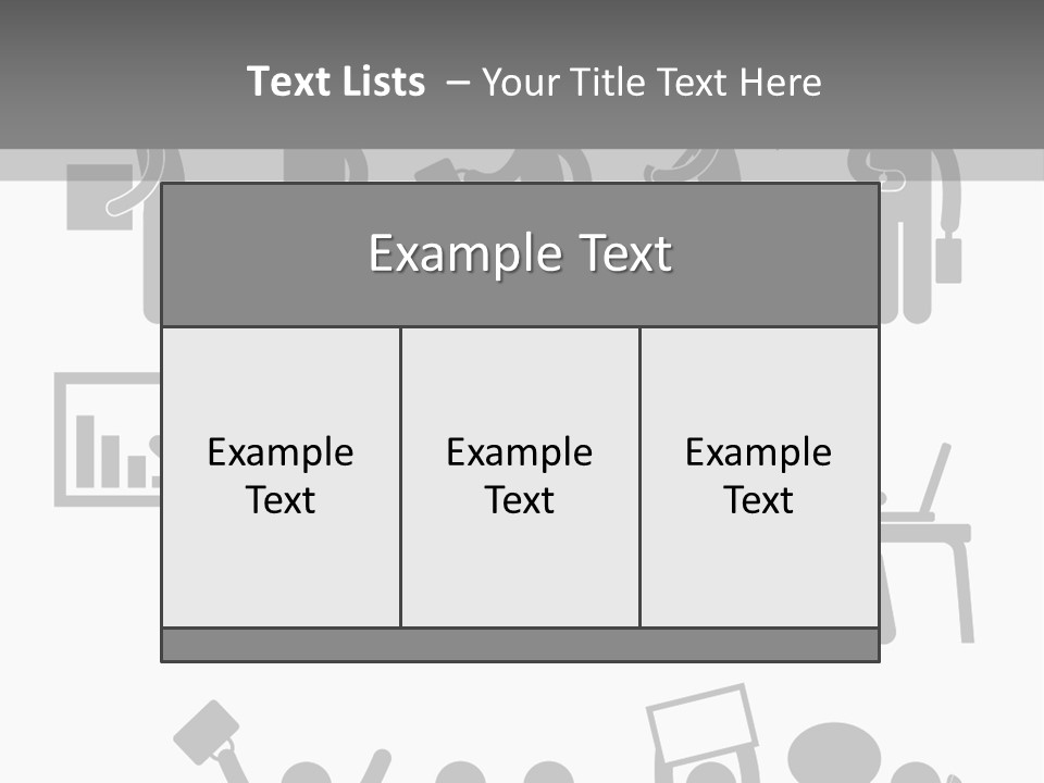 Employee Pointing Sitting PowerPoint Template