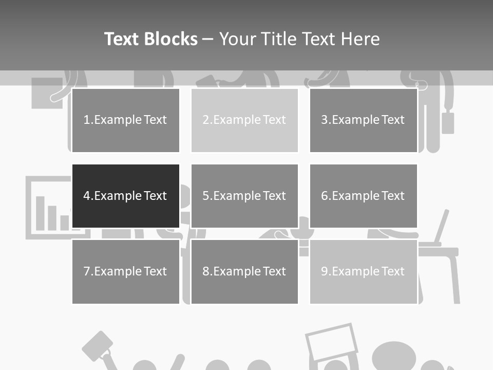 Employee Pointing Sitting PowerPoint Template