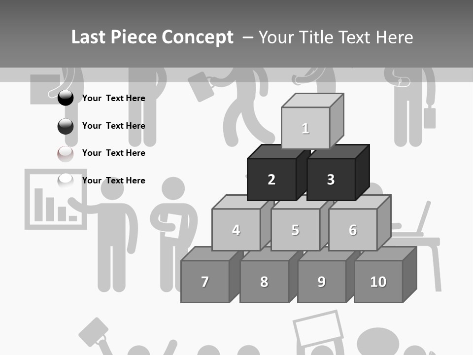 Employee Pointing Sitting PowerPoint Template