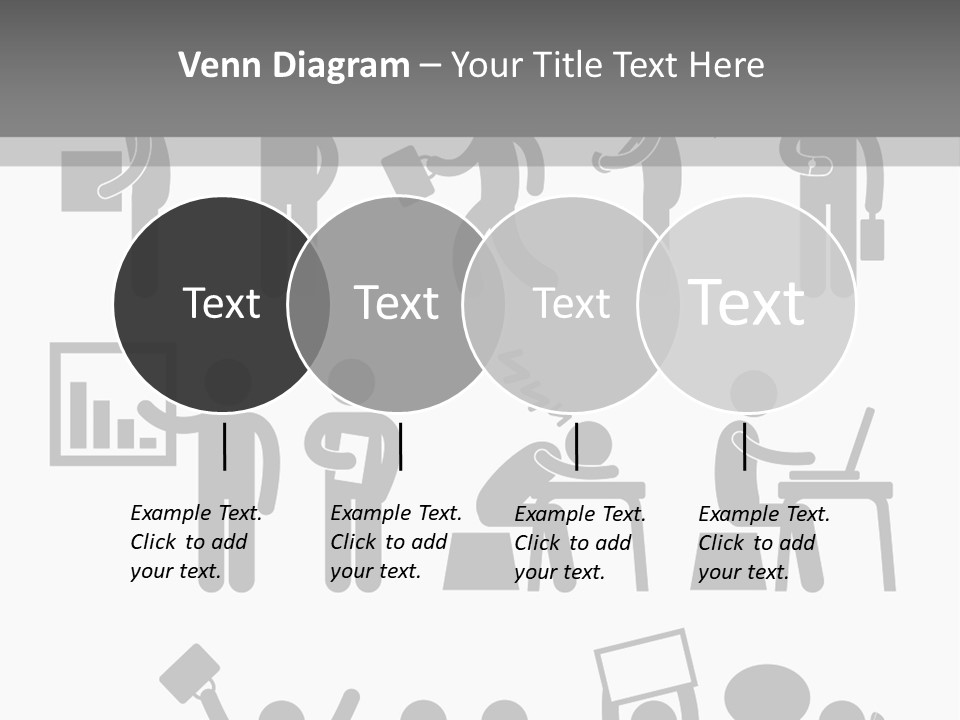 Employee Pointing Sitting PowerPoint Template
